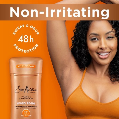 SheaMoisture Even Tone Solid Antiperspirant & Deodorant with Vitamin C & Niacinamide 2.6oz - New