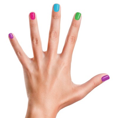 Piggy Paint Non-Toxic Nail Polish Set for Kids Stay Positive Rainbow 0.48 fl oz/4ct - Imperfect Box