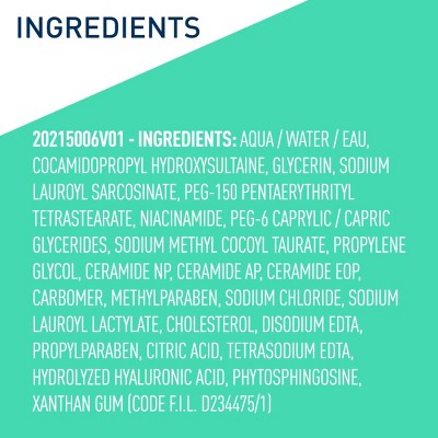 CeraVe Foaming Face Wash with Hyaluronic Acid and Niacinamide for Oily Skin 16 fl oz - Imperfect Container