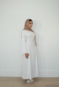 Aidah Tie Back Dress - White