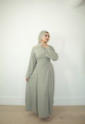 Aidah Tie Back Dress - Sage